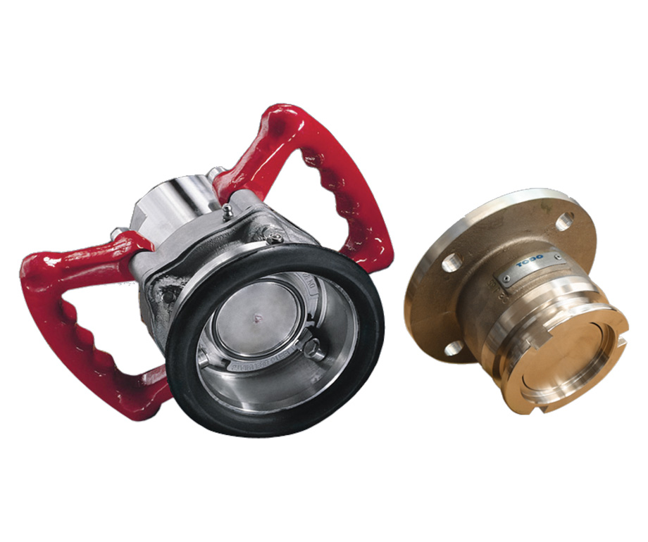 TODO Mutterteil und Vaterteilt aus Messing mit Flansch